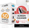 iCloth 70% Isopropyl Alcohol Large Screen and Electronics Wipes, Streak-Free by iCloth