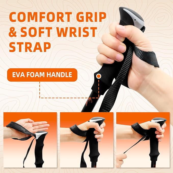 Collapsible Trekking Poles for Hiking - Image 2