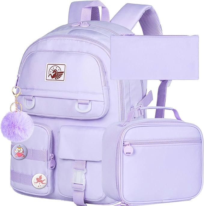 CCJPX Girls Backpack, 16 inch School Laptop Bag College Bookbag, Anti Theft by CCJPX