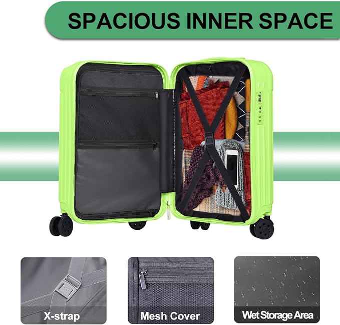 Krute Carry on Luggage 20 inch Suitcases - Image 8