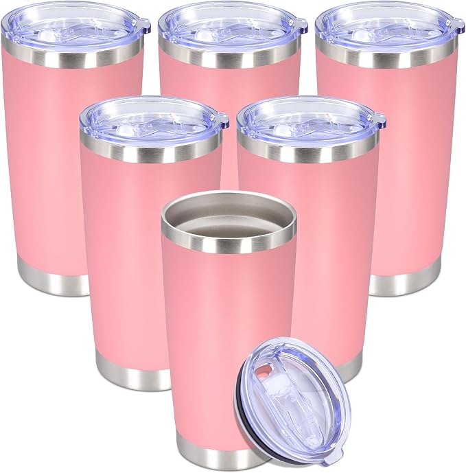 20 oz Tumbler with lid Double Wall Vacuum Insulated Tumblers Stainless Steel by Providethebestproducts