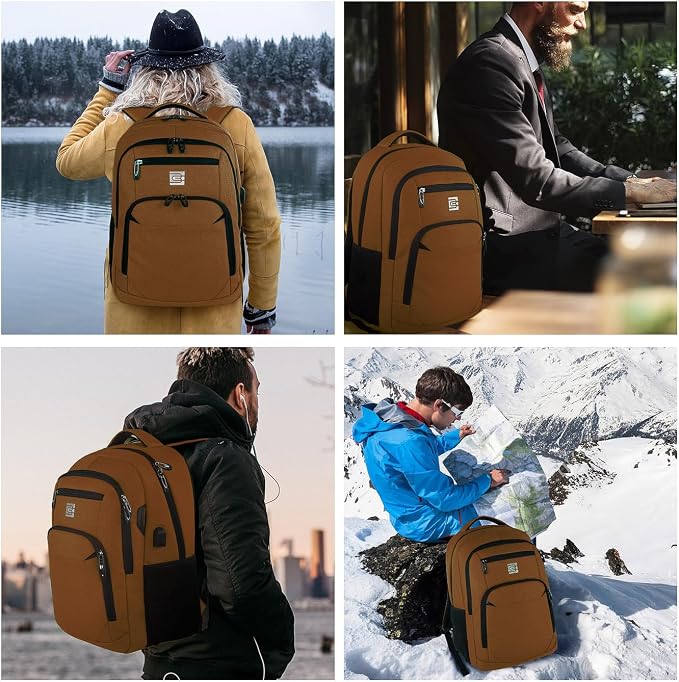 Laptop Backpack, Business Travel Anti Theft Slim Durable Laptops Backpack - Image 7