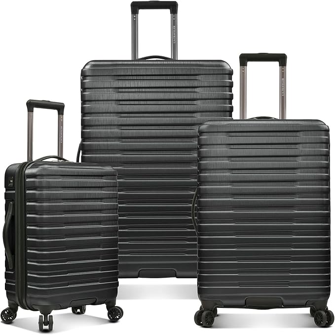 U.S. Traveler Boren Polycarbonate Hardside Rugged Travel Suitcase Luggage by USTraveler