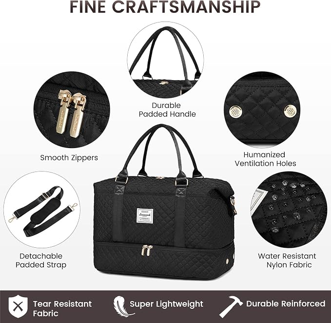LOVEVOOK Travel Duffle Bag, Weekender Bags - Image 5