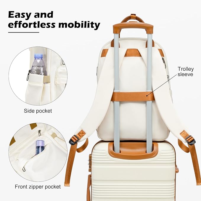 LONG VACATION 3 Piece Carry On Luggage 20 Inch Suitcase - Image 5