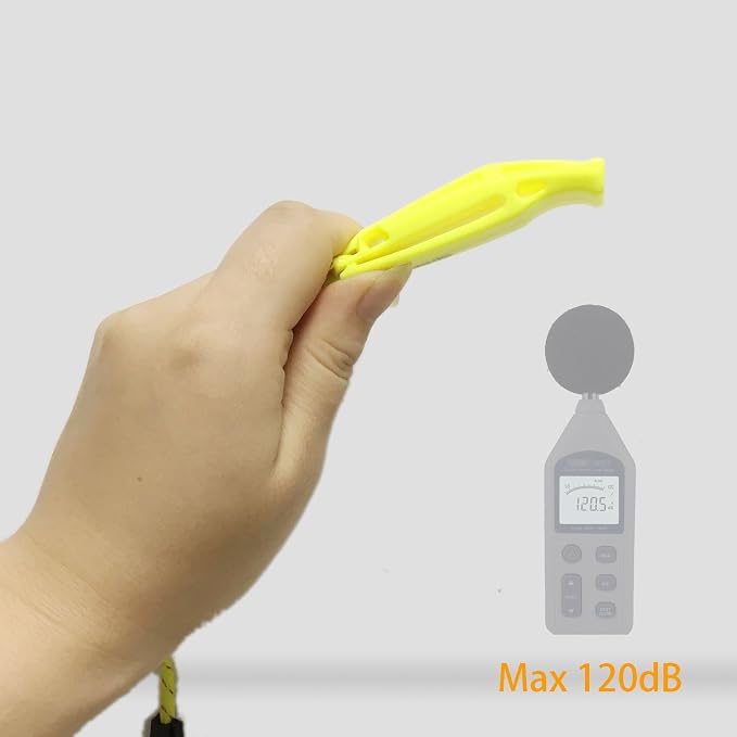 Emergency Safety Whistle with Lanyard, Loud Pea-Less Survival Whistles - Image 3