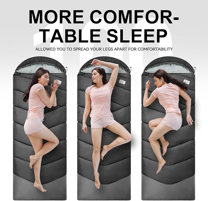 Sleeping Bags for Adults Cold Weather, Waterproof, Lightweight Sleeping Bag for - Image 7