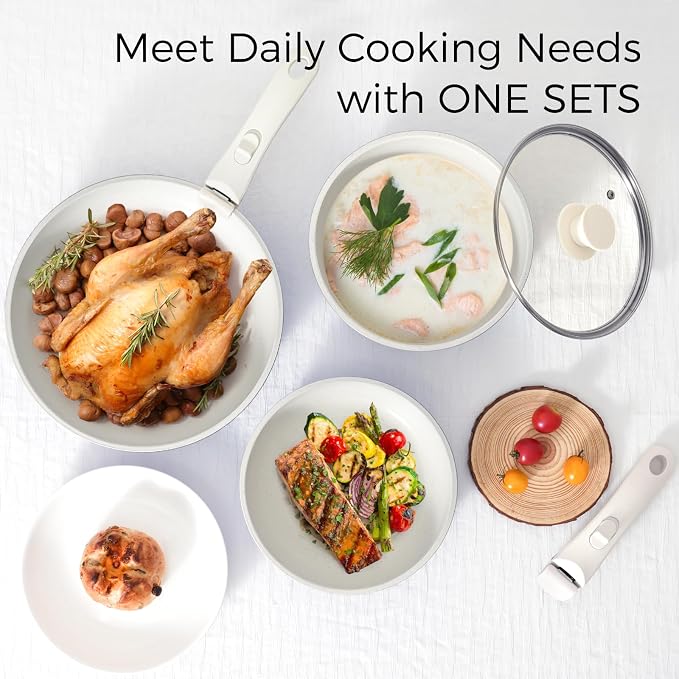 15Pcs Pots and Pans Set Non Stick, Cookware Sets - Image 7