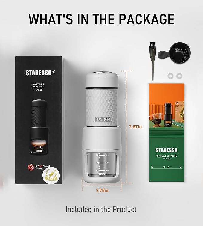 STARESSO Classic Portable Espresso Maker, 2 IN 1 Travel Coffee Maker Compatible - Image 7