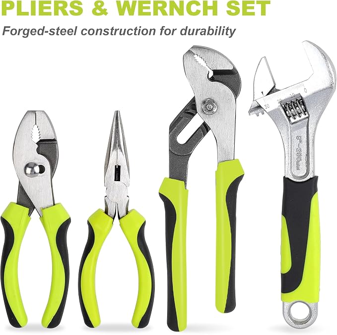 FASTPRO 225-Piece Household Tool Set, SAE & Metric Mechanics Hand Tool Set - Image 6