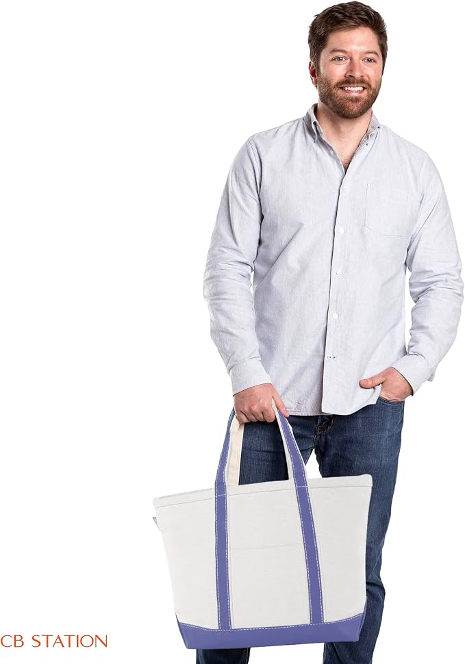 CB STATION Medium Classic Canvas Tote Bag - Image 5