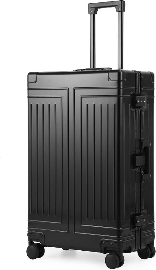 All Aluminum Carry On Luggage，Cut from Whole Aluminum Sheet，22x14x9 Airline by KANGSHILU