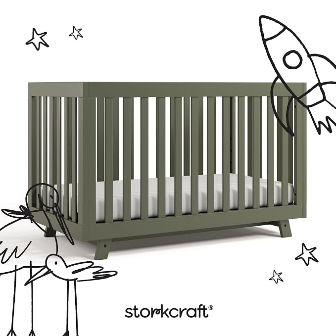 Storkcraft Beckett Grow-with-Me Convertible Crib – GREENGUARD Gold Certified - Image 8