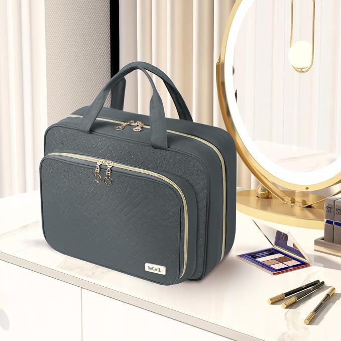 BAGAIL Hanging Toiletry Bag for Women Water-resistant Cosmetic Bag Large - Image 6