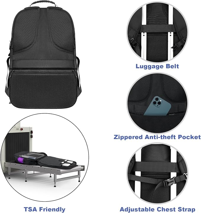 Z-MGKISS 52L Travel Backpack for Women, Large Waterproof Anti-Theft Backpack - Image 6