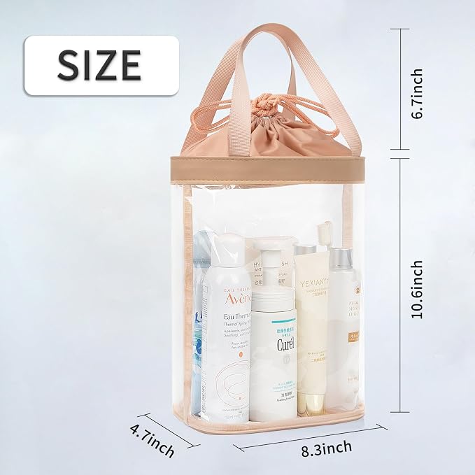 Travel Toiletry Bag, TSA Approved Toiletry Bag, Waterproof Clear Bag Cosmetic - Image 2