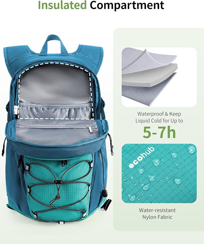 ECOHUB Hydration Backpack for Men Women, 20L Lightweight Hiking Daypack Cycling - Image 3