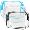 PACKISM Clear Cosmetic Bag, TSA Approved Clear Makeup Bag Travel Toiletry Bag by Packism