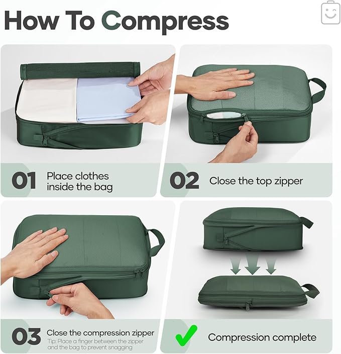 Veken 11 Set Compression Packing Cubes - Image 3
