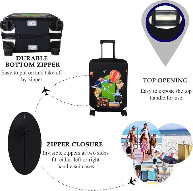 Explore Land Luggage Cover Suitcase Protector Fits 23-26 Inch Case - Image 3