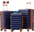 luggage sets 3 Piece with Spinner Wheel, 100% PC Material Lightweight Durable by Xurwiin