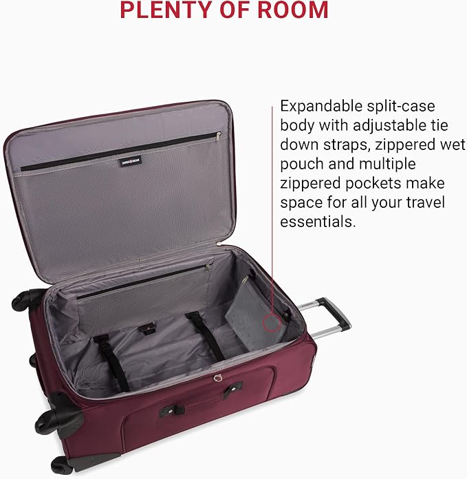 SwissGear Sion Softside Expandable Luggage, 3-Piece Set - Image 5