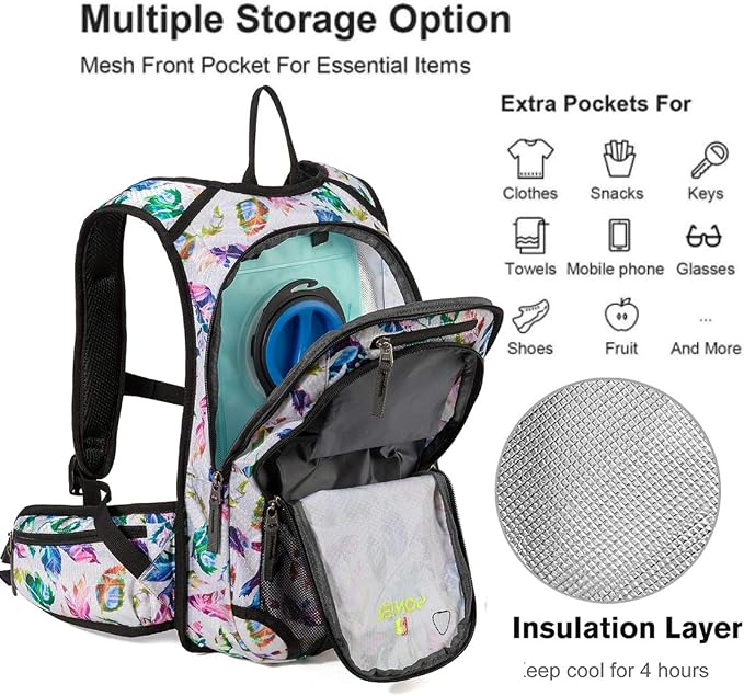 Hydration Pack Backpack with 3L Water Bladder - Image 3