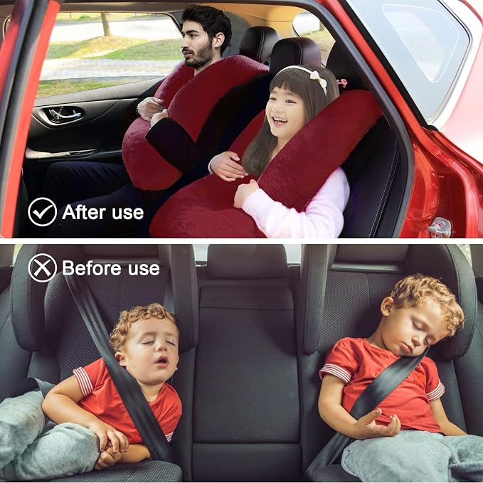 Travel Pillow, Travel Pillow for Kids, Sleeper Hold Pillow Travel, Removable - Image 2