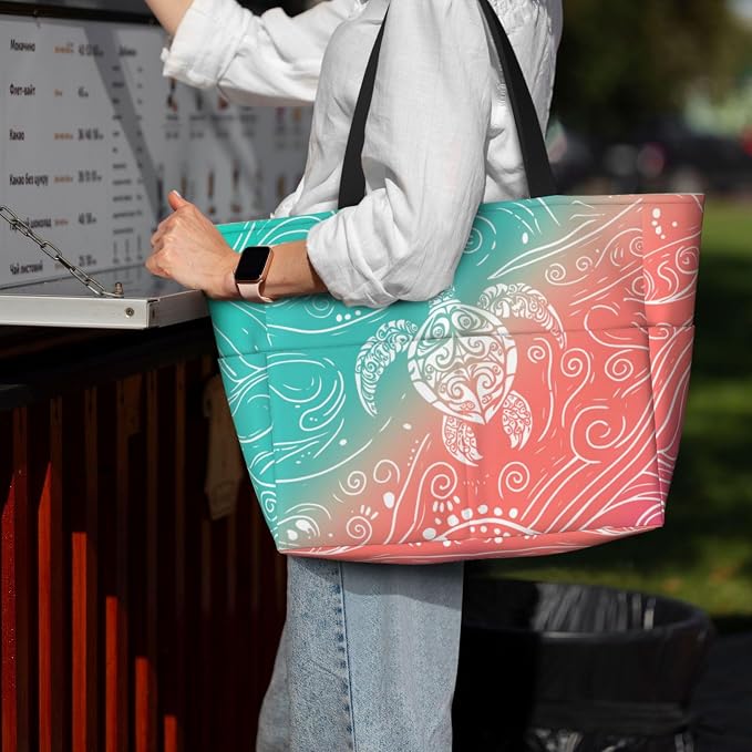 Beach Bag for Women Beach Tote Bag Waterproof Sandproof Large Bags - Image 7