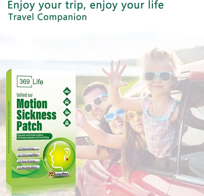 Motion Sickness Patches for Car and Boat Rides, Cruise and Airplane & Other - Image 6