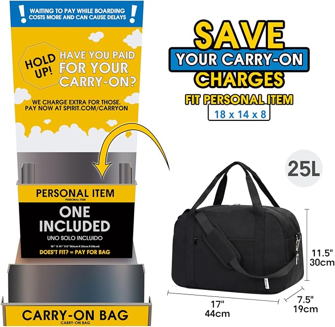 Narwey 18" Carry on Bag Underseat - Image 2