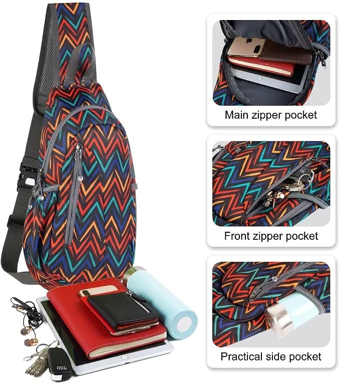TITECOUGO Small Sling Bag, Lightweight Crossbody Backpack - Image 2