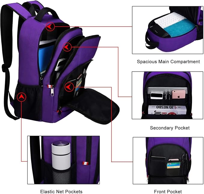 Travel Laptop Backpack, Anti Theft Backpack - Image 3