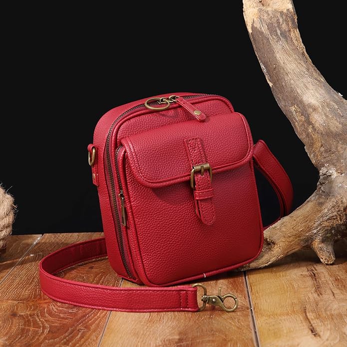 1060 Leather Crossbody Bags for Women Anti-Theft Vegan Purse - Image 4