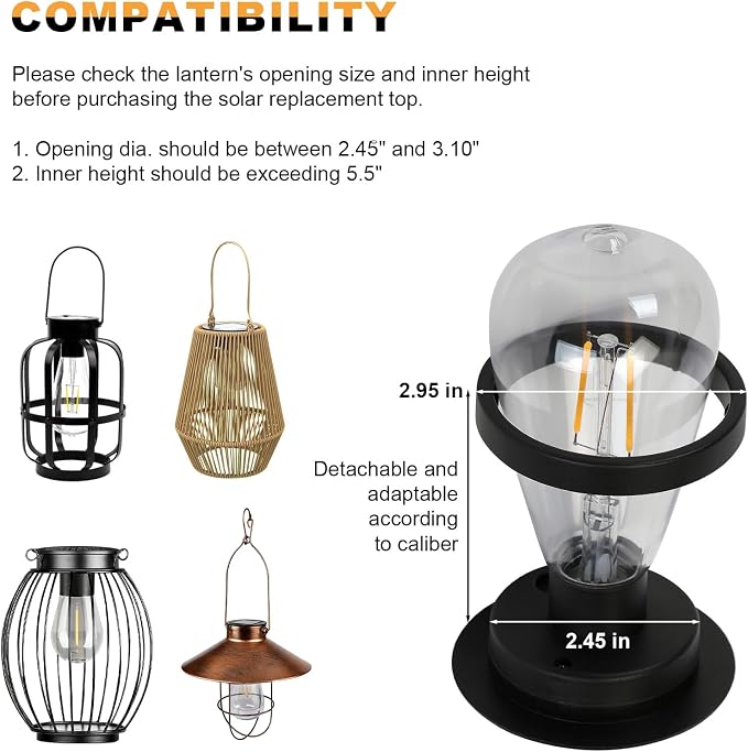 Replacement Solar Light Tops-Solar Light Bulbs - Image 5