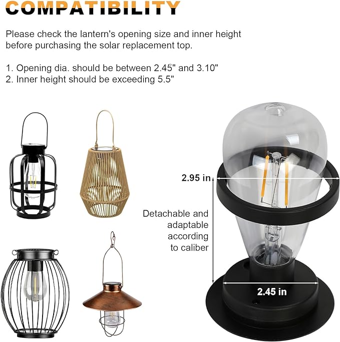 Replacement Solar Light Tops-Solar Light Bulbs - Image 4