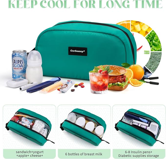 Cerbonny Small Cooler Bag Freezable Lunch Bag - Image 5