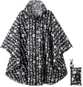 Rain Poncho Jacket Coat Hooded Zipper Style by salamra
