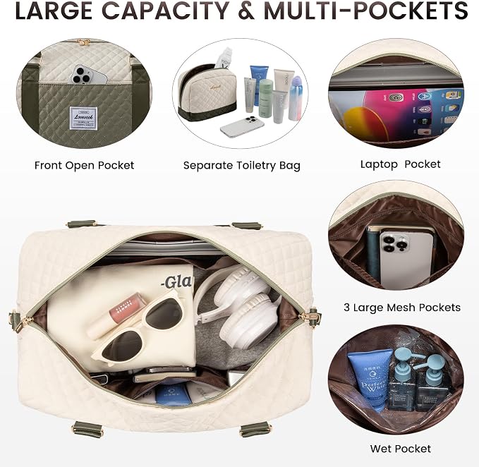 LOVEVOOK Travel Duffle Bag, Weekender Bags - Image 3