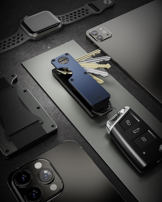 Key Organizer Compact Key Holder Metal Key Chain Minimalist key case key holder - Image 4
