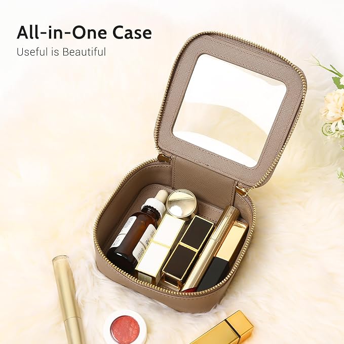 Aveniee Mini Clear Makeup Bag, Small Cosmetic Bags Travel Toiletry Pouch - Image 2