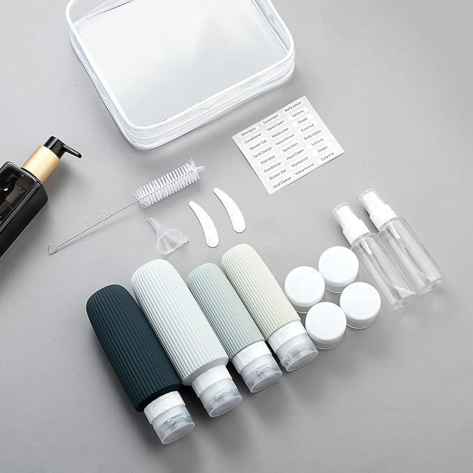 16 Pack Travel Bottles for Toiletries, Large 6oz Silicone Travel Containers jar - Image 6