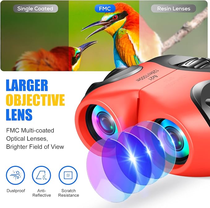 LET'S GO! Binocular for Kids, Compact High Resolution Shockproof Binoculars - Image 4