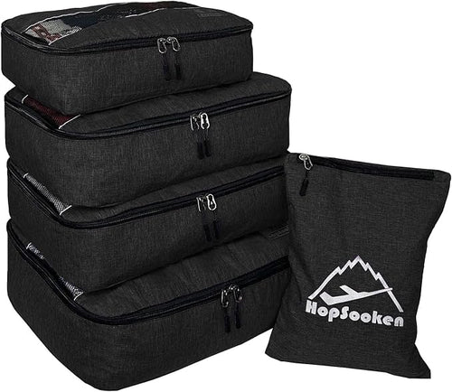 5 Set Packing Cubes for Travel Large Suitcase Luggage Organizer Bags Travel by HOPSOOKEN