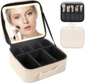 Travel Makeup Bag with LED Lighted Mirror, Travel Makeup Organizer, 3 Color by MORMIDTravelMakeupBag