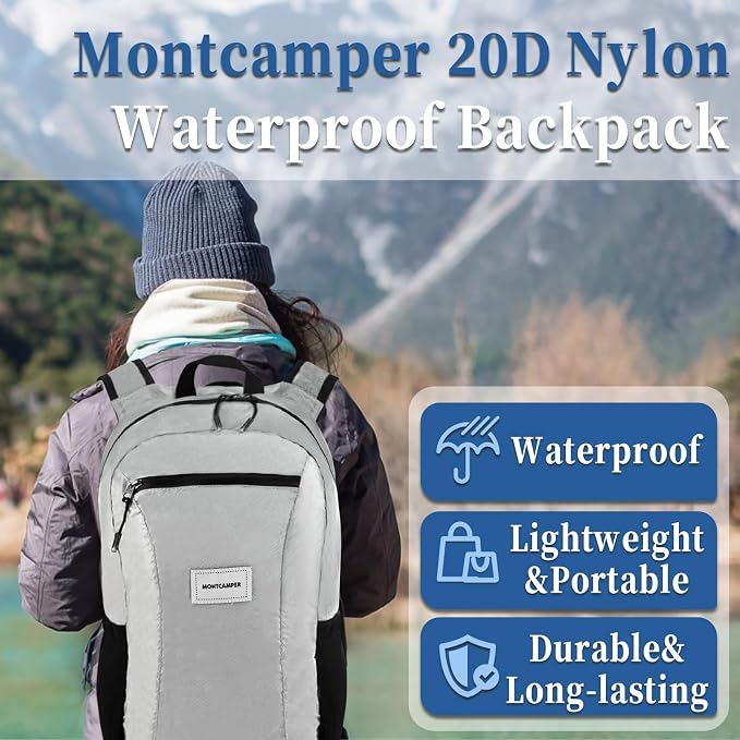 Hiking Daypack - Lightweight & Water-Resistant Portable Backpack - Image 2