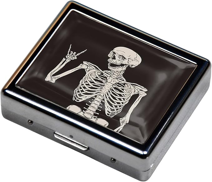 Silver Vintage Pill Box 7 Day Metal Pill Box - Image 3