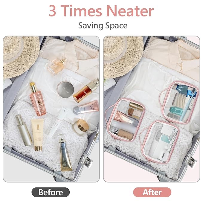 PACKISM Floral Texture Lace TSA Approved Toiletry Bag - Image 7