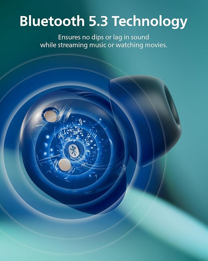 PHILIPS TAT1219 Wireless Earbuds, True Wireless Headphones, Powerful Bass - Image 8