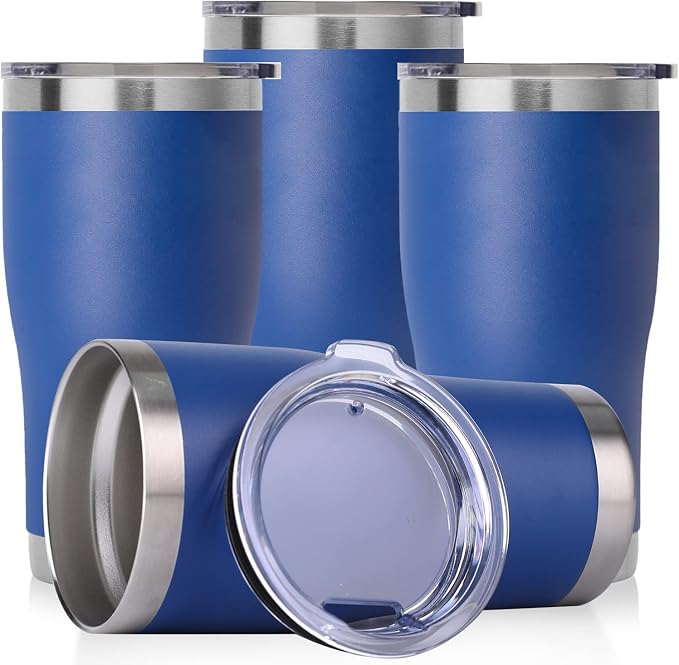 DOMICARE 20oz Tumbler with Lid Stainless Steel Tumblers Bulk, Double Wall by VisittheDOMICARE